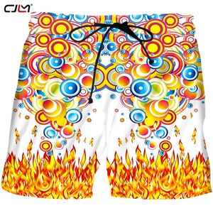 Short coloré pour homme, imprimé en 3D, personnalité, anneau de flamme, Boardshort en Spandex, vente en gros, 220623