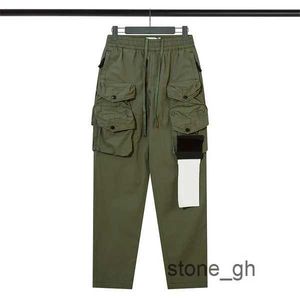 homme designer cargos pierres île pantalon mode pantalon de survêtement pantalon de travail haute rue hip hop décontracté multi-poches lâche salopette droite jogger 7AJU