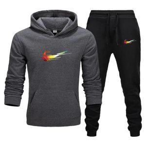 Man Designer Designer Mens Tracksuits Sportswear Set Brand Sporting Fitness Clothing Twee stukken Polo Sweatshirts broek Casual Hot Track Suit