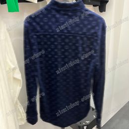 xinxinbuy Hommes designer Tee t-shirt Corail velours gaufré lettre à manches longues coton femmes noir blanc bleu S-2XL