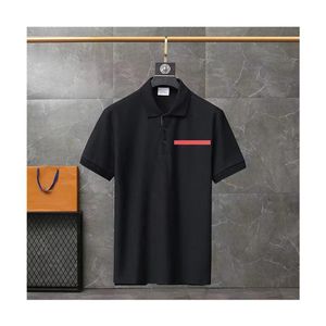 Man ontwerpers zomer heren Polo Tees t-shirt sportkleding hoogwaardige Stylist Brief Katoen V-hals mode paar Tops Tee ma214H