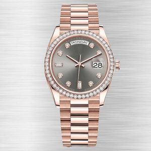 Man Diamond Watch met doos luxe automatische horloges voor horloges baas klassieke polshorloges stijl roestvrij staal 41 mm goud lichtgevende saffier polshorloges dhgates