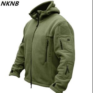 Man fleece tactische softshell jas Polartec thermische polaire hooded bovenkleding jas leger kleding