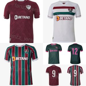 Homme Fluminense 4 MARLON Soccer Jersey 2023 24 Club Team 12 MARCELO 23 GUGA 8 MARTINELLI 10 GANSO 19 FERNANDEZ 21 ARIAS 45 LIMA 9 KENNEDY 2 XAVIER Kits de maillots de football