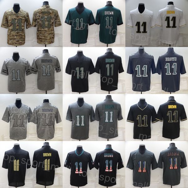 Man Football 11 Brown Jersey Vapor Color Rush Hemp Gray Drift Rainbow Leopard Grain USMC Goddess Hyphenation Shadow Bandery For Sport Fans Uniform