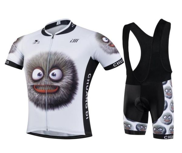 Hombre divertido dibujos animados deportes ciclismo Jersey bicicleta manga corta ropa deportiva nueva ropa de ciclismo Bib shorts6686118