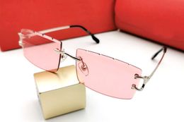 Man Bril Designer Zonnebril Vrouw Gepolariseerde Zonnebril Rechthoek Uniek Panter Metaal Mode Luxe Merk Carti Bril Rijden Strand Brillen Lunettes