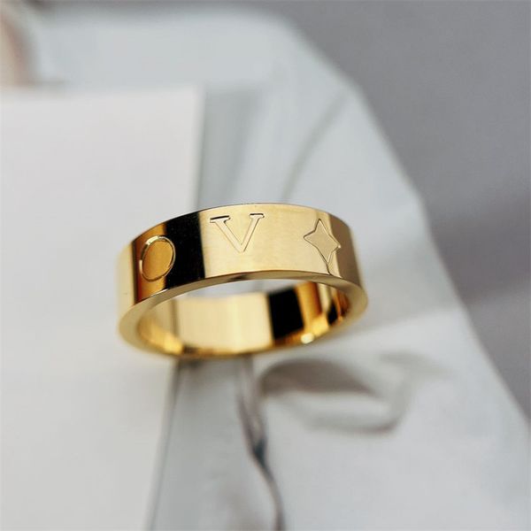 Hombre Anillos de oro Banda de diseñador Anillo de instinto Mujeres Joyería de lujo 925 Plata Acero inoxidable Amante Anelli Da Uomo V Ringe Anillos para hombre