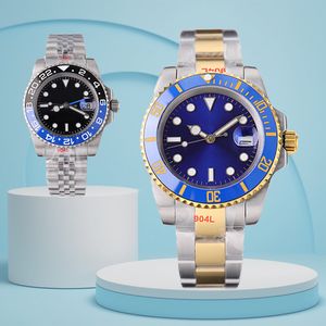 man gouden uurwerk horloges aaa Reloj Watchs Fashion 40 mm 2813 automatische horloges Volledig roestvrijstalen luxe lichtgevende montre de luxe hombre Polshorloges