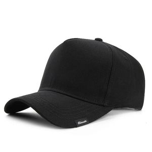 Homme hard top grand sport cap de sport mâle surdimensionné coton chapeau soleil adulte plus taille polyester sèche rapidement boucles de baseball 56-60cm 60-65cm 240411