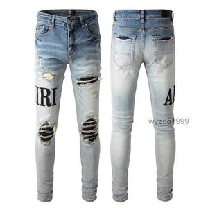 Homme en jean concepteur jean pourpre marque skinny slim fit de luxe de luxe pantalon biker pant stack mens mens womens trend tranthbtq