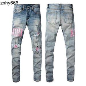 Homme en jean concepteur jean jean pourpre marque skinny slim fit trou de luxe pantalon biker skinny pant concepteur pile mens pour femmes pantalon 951254810
