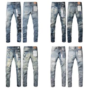 Jeans d'homme en jeans jeans jeans en jean pourpre jeans skinny jean biker mince pantalon skinny raide de créateur jeans jeans jeans mens trente marque vintage panoramique