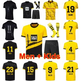 Man Kid Borussia Soccer Dortmund 15 Mats Hummels Jersey Club 21 Donyell Malen 8 Felix Nmecha 5 Ramy Bensebaini 17 Marius Wolf 11 Marco Reus Kits de camiseta de fútbol 2023 24