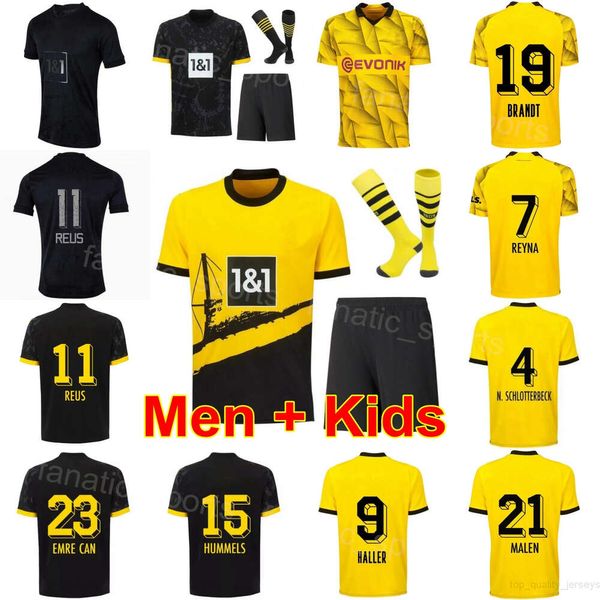 Man Kid Borussia Soccer Dortmund 15 Mats Hummels Jerseys Club 21 Donyell Malen 8 Felix Nmecha 5 Ramy Bensebaini 17 Marius Wolf 11 Marco Reus Kits de camiseta de fútbol 2023 24