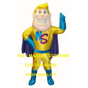 Man Mascot -kostuum voor volwassen hot sale cartoon superheld thema advertentiekostuums carnaval fancy dress kits 2892 mascotte kostuums