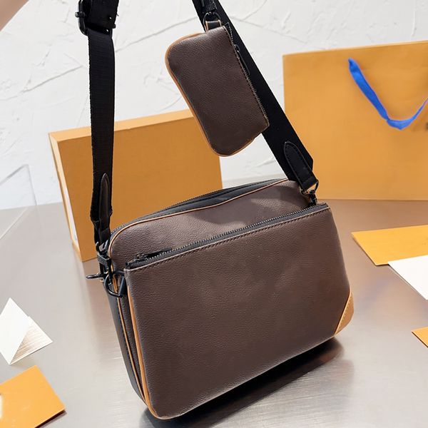 Bolsos de mensajero para hombre, tres en uno, cuerpo cruzado, bolsos de hombro para mujer, bolsos, bolso de diseñador, monedero