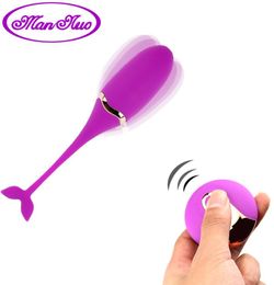 Man nuo Oeuf Vibrant Vibrateurs Télécommandés Sex Toys pour Femmes Exercice Vaginal Kegel Ball Gspot Massage USB Rechargeable C1818451475