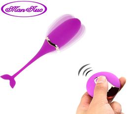 Man nuo Oeuf Vibrant Vibrateurs Télécommandés Jouets Sexuels pour Femmes Exercice Vaginal Kegel Ball Gspot Massage USB Rechargeable Y1892657777