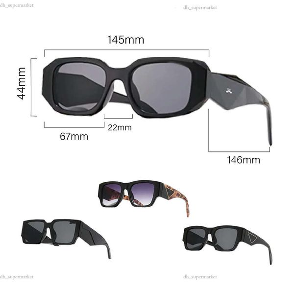 Man P Gafas Pranda Gafas de sol para mujer Moda Sin marco Recubrimiento rectangular Cuerno de búfalo pra Gafas de sol UV400 Evidencia Anteojos Gafas de madera para hombre