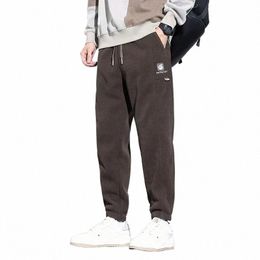 Homme pantalon coréen Fi automne hiver nouveau pantalon hommes Vintage japonais Joggers hommes droit décontracté hommes vêtements 274d #