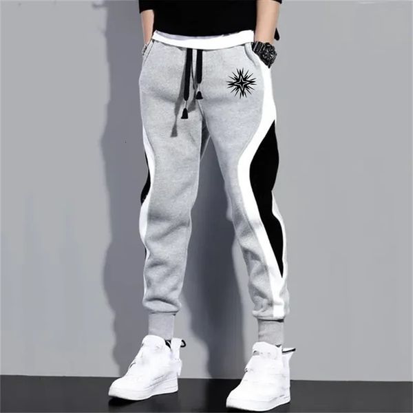 Homme pantalon pantalon pantalon pour hommes vêtements femmes pantalon décontracté jogger streetwear coulant mode imprimé noir gris couleur patchwork 240412