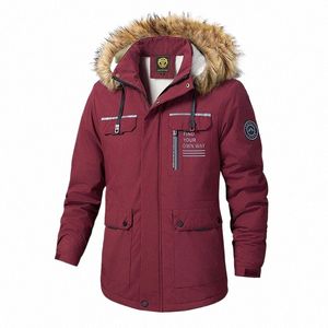 Homme Parkas Parka imperméable pour hommes Manteaux pour hommes Lg Manteau d'hiver pour hommes Plus Taille Grand Vêtements rembourrés à froid Vestes à capuche Nouveau y9AM #