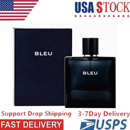 Man Perfume Bleu Wierook Man 100ml Lasting Men's Deodorant Fast Shipping Keulen voor mannen