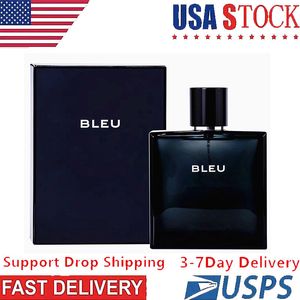 Hombre Perfume Bleu Incienso Masculino 100ml Desodorante duradero para hombres Envío rápido Colonia para hombres