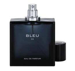 Man Parfum Mannelijk BLEU Geur Mannelijk EDT 100ML Citrus Houtachtig Pittige en Rijke Geuren Donkerblauw-grijze dikke glazen fles lichaam Goede Geur Gratis Snelle Levering