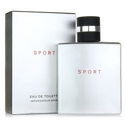Hombre Perfume Spray 100 ml Eau de Toilette EDT notas especiadas amaderadas botella de superficie gris plateada de metal buen olor y entrega rápida y gratuita