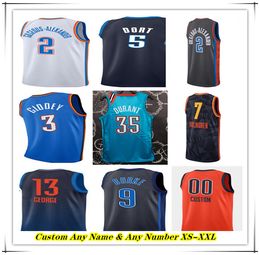 Bedrukt OKC City Edition basketbalshirt Chet Holmgren Shai Gilgeous-Alexander Josh Giddey Luguentz Dort Jalen Williams Jesaja Joe Cason Wallace Jaylin Williams