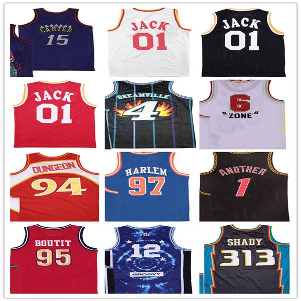 Maglia da basket retrò uomo Remix 313 SHADY KID CUDI DJ 1 Khaled Don Big 88 Sean Harlem 97 Diplomats WALE 6 The District Jack 01 Scott 94 Dunceon 95 Doutit Sick Wid Carter