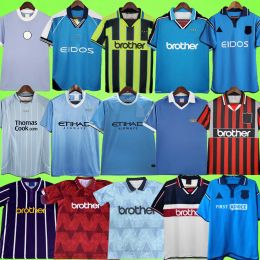 Man retro voetbal jerseys 72 81 82 88 89 90 91 92 93 94 95 96 97 98 99 01 02 03 03 07 08 08 09 11 12 13 14 VINTAGE voetbalshirt 1968 1972 Kun Aguero Rosler Quinn Rocastle Sheron Jan Jan