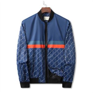 Veste de créateur pour hommes Chemises à manches longues Veste de marque pour hommes Automne Hiver Luxe Coupe-vent bleu et vêtements résistant au soleil Impression lettre Sweat à capuche Manteau à fermeture éclair