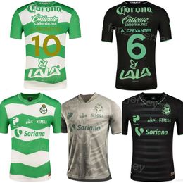 Man Santos Laguna 21 DORIA voetbalshirts 2023 24 Club Team 10 BRUNETTA 6 CERVANTES 7 PRECIADO 9 CORREA 3 GOVEA 25 LAJUD 23 LOPEZ voetbalshirtsets Aangepaste naamnummer