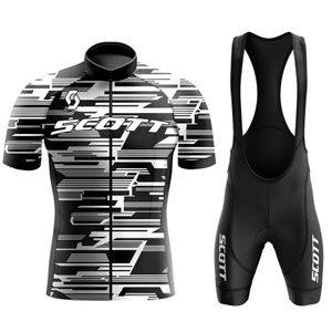 Man Scott Cycling Jersey Set Clothing Summer MTB Uniforme à manches courtes Bike Maillot Ropa de Ciclismo 240416