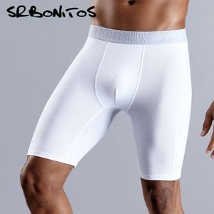 Pantalones cortos de hombre pantanes largos boxeadores para hombres bragas de ropa interior hombres