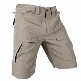 Short homme Été imperméable tactique cargo shorts séchage rapide hommes pantalons multi-poches respirant salopette en plein air shorts de plage s4s9 #