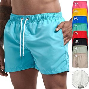 Homme Shorts Trunks Swim Men Quick Dry Board Shorts Bathing Bathing Fssue Trawshistring avec poches pour surf Basket Summer Running Basket