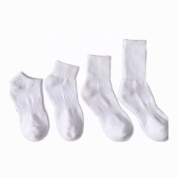 Compression Man serviette Chaussettes hommes Chaussettes en coton au sol en gros respirant sport épais femmes blanc athlétique équipage compression