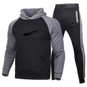 Man sport zweetpak plus maat vrouw joggerbroekpak Sportkleding met capuchon Jassen Broeken 2-delige sets Hip Hop Hardloopsportpak Winter trainingspak trainingspak set