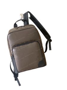 homme étudiant sac à dos pour hommes en cuir authentique en cuir double bagasse d'épaule supérieur découverte classique design de design sac à main scolaire sac à dos 4533