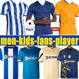 NIEUW 24 25 FC PORTOS SOCTER JIRES DRAGON Fans Player Versie 2024 2025 Campeoes Pepe Sergio Oliveira Mehdi Luis Diaz Matheus doelman voetbalshirt Kids Kits