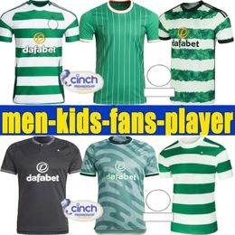 Nuevo 24 25 Celts Jerseys de fútbol Home Away Edouard Celtic FC 2024 2025 Joseph Football Shirt