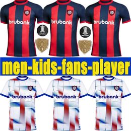 2024 Jerseys de fútbol de San Lorenzo Adam Bareiro Cristian Tarragona Ezequiel Cerutti Agustin Giay Carlos Sánchez Elian Irala 24 25 Home Away 2025 Kit para niños adultos