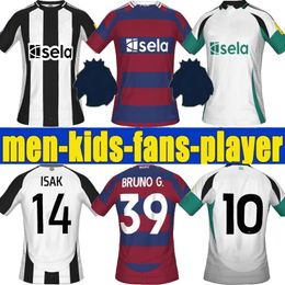 Bruno G. Soccer Jerseys 2023 2024 Wilson Saint New Castles Maximin Newcasts Isak Uniteds voetbalshirt Home Away Third Set Fan Player Version Men Kids Kit 24 25