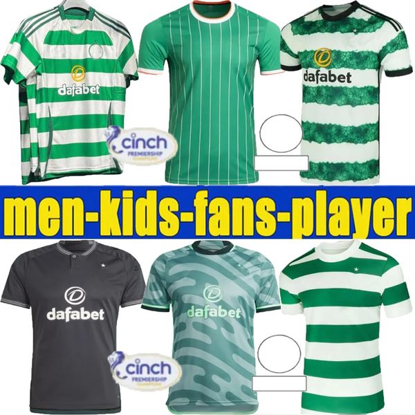 Nuevo 24 25 Celts Jerseys de fútbol Home Away Edouard Celtic FC 2024 2025 Joseph Football Shirt
