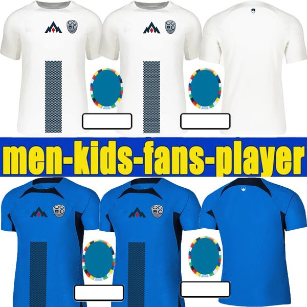 New Slovénie Soccer Jersey 24 25 Sesko Home White Away Blue 2024 2025 Football Clothes Sweatshirt Tops