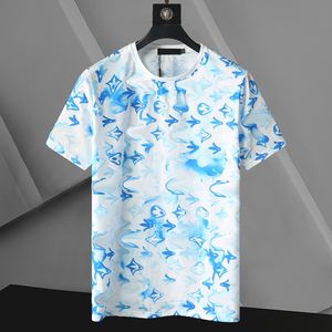 Man tee heren t-shirts ontwerper t shirts katoen ronde nek printen anti rimpel heren lente zomer losse trend korte mouw mannelijke c top